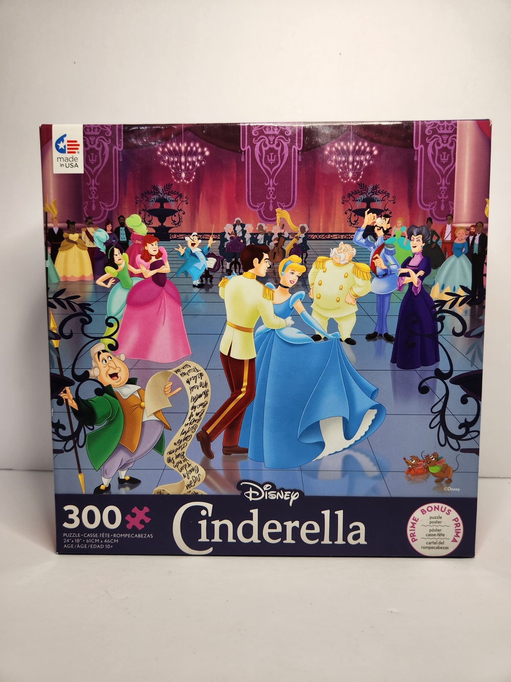 Disney Cinderella 300-Piece Kids Puzzle - Blue & Multicolor